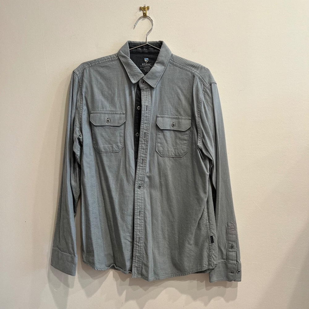 KÜHL Axis Men’s Slate Gray Long Sleeve Shirt Large